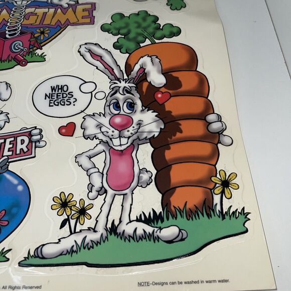 Vintage Classic Clings Window Decorations Happy Easter StaticClings 1997 - Picture 4 of 7